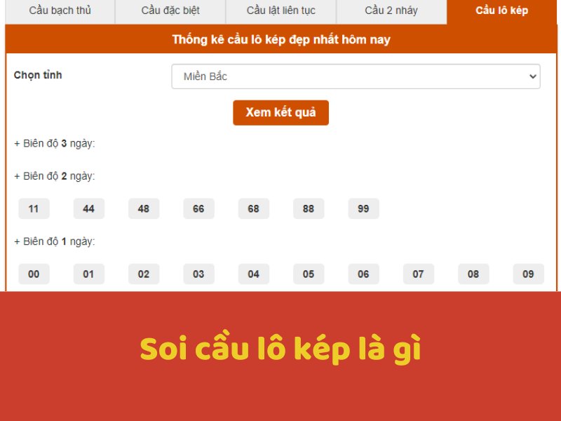 Khái niệm soi cầu lô kép là gì